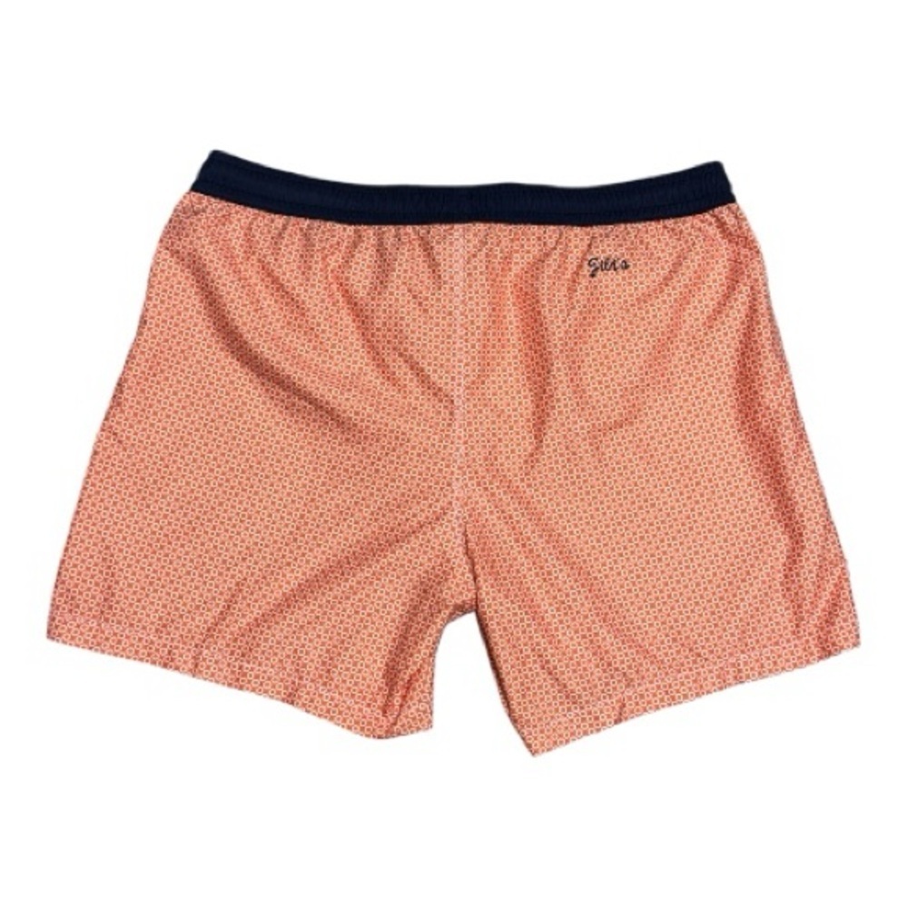 131 GILI'S Men's Komodo Swim Shorts, Orange/ Navy, XXL - Picture 4 of 7